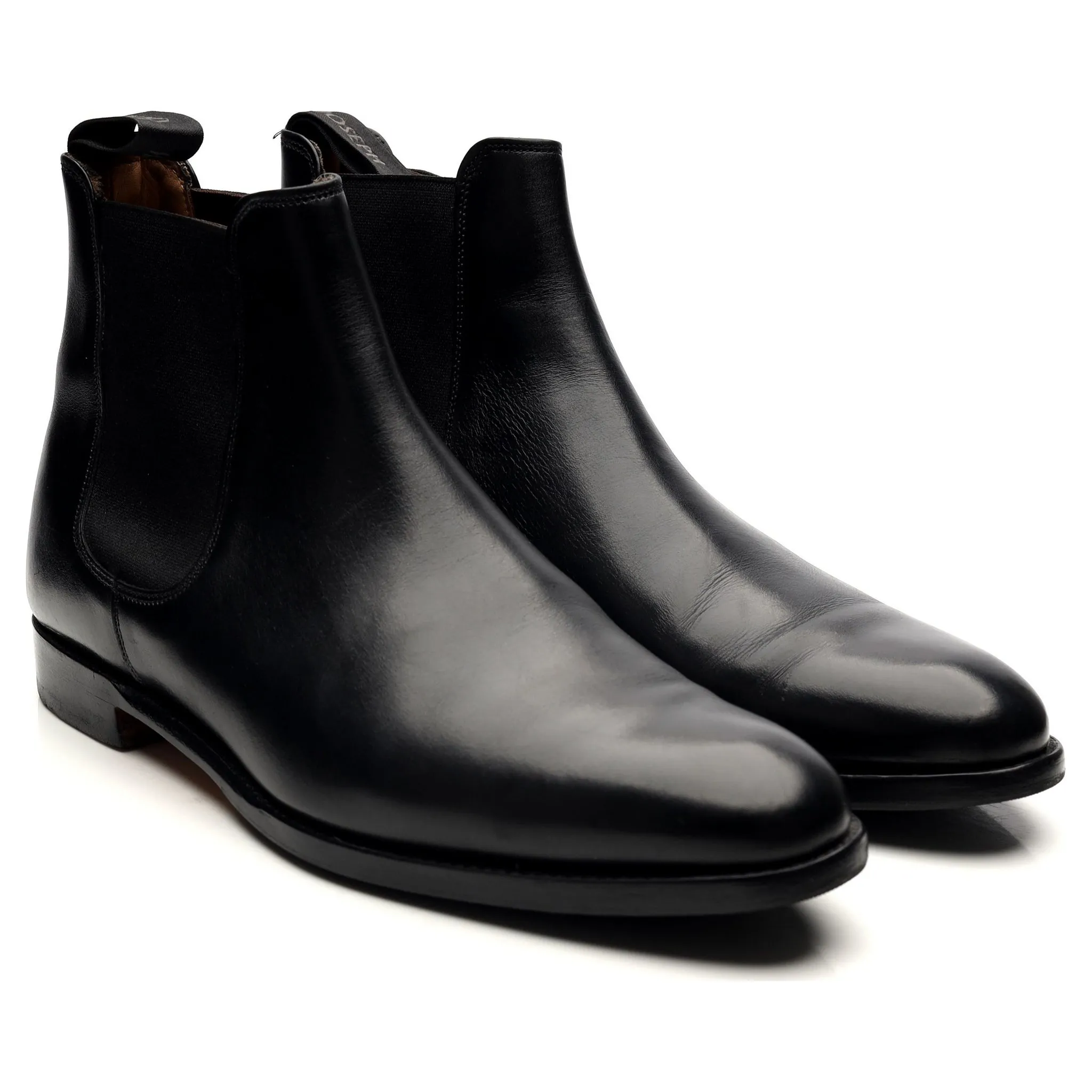 'Threadneedle' Black Leather Chelsea Boots UK 8 F