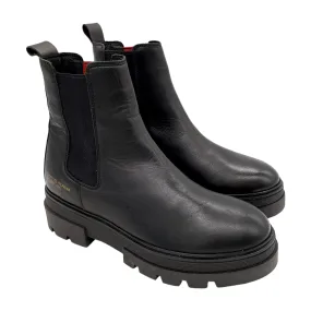 Tommy Hilfiger Black Chunky Chelsea Boots