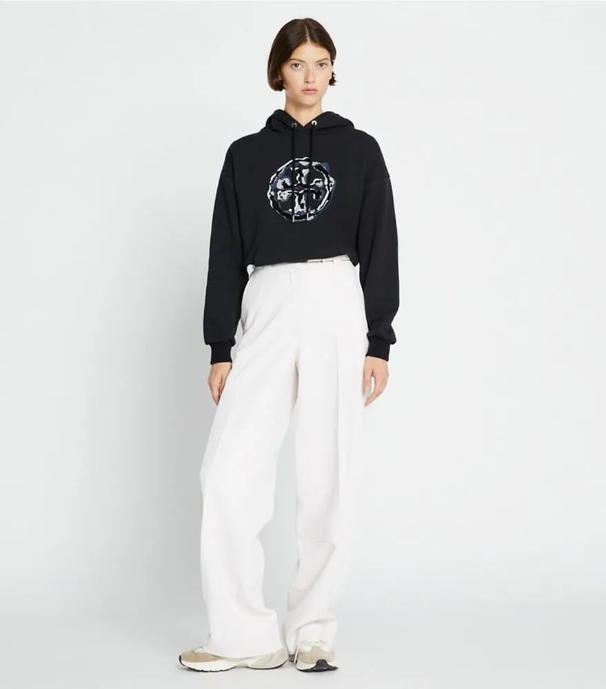 Tory Burch Long Sleeve Logo Cotton Shirt | Unisex Street Style