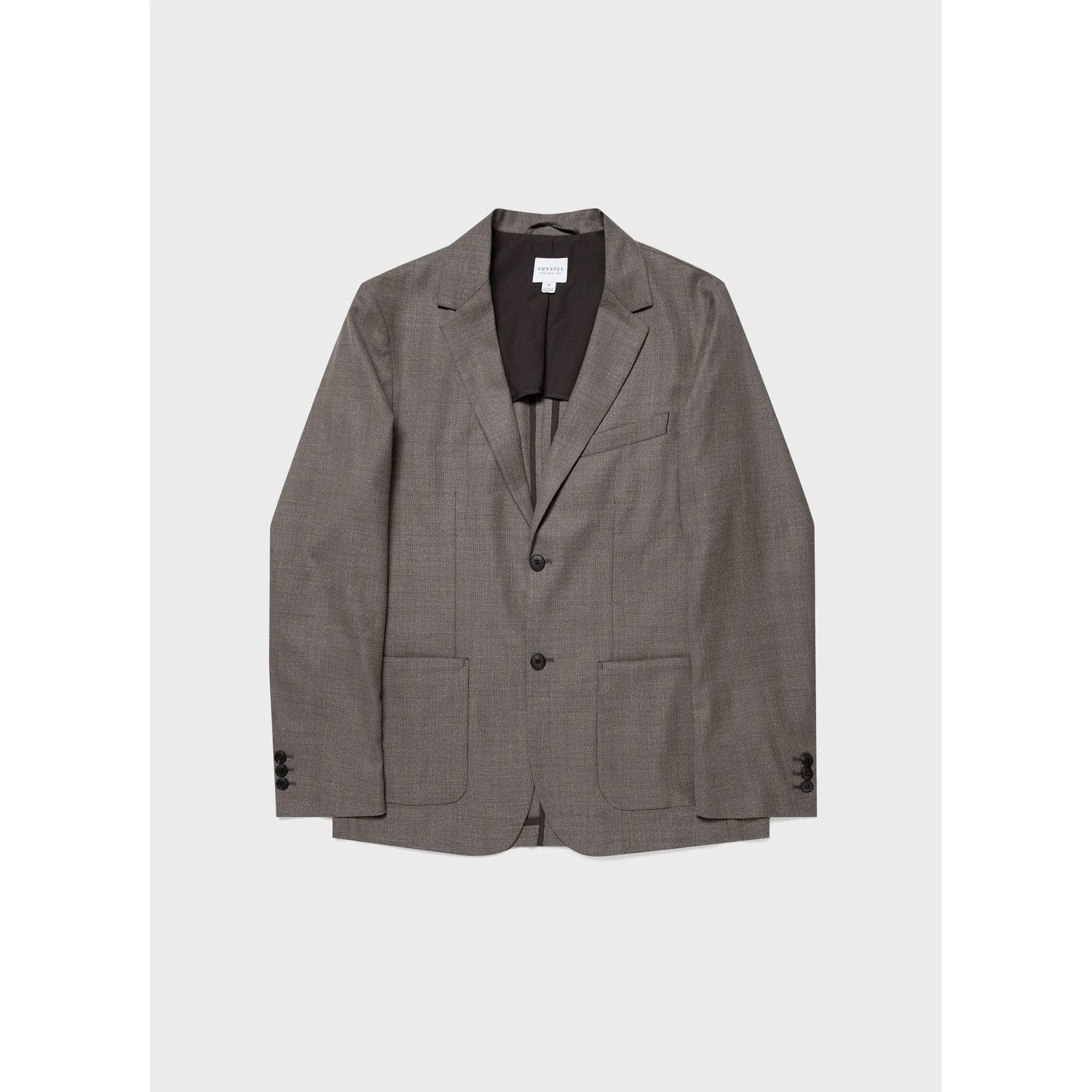 Travel Wool Blazer | Men | Dark Stone Melange