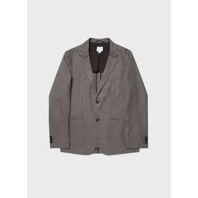 Travel Wool Blazer | Men | Dark Stone Melange