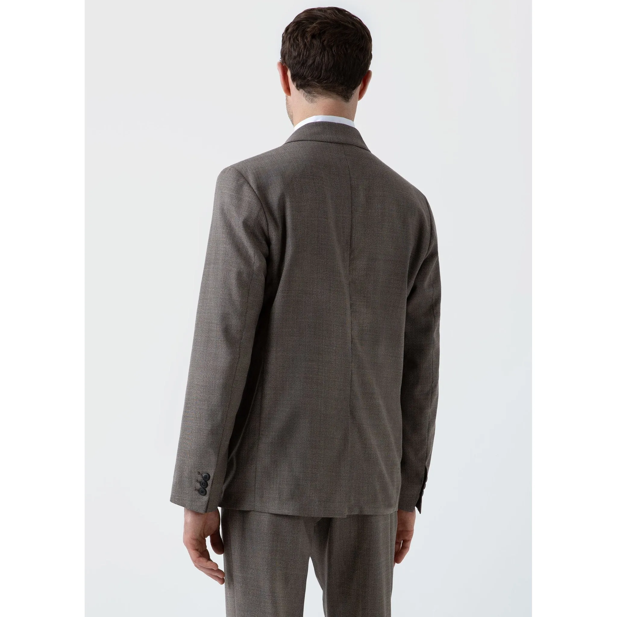 Travel Wool Blazer | Men | Dark Stone Melange