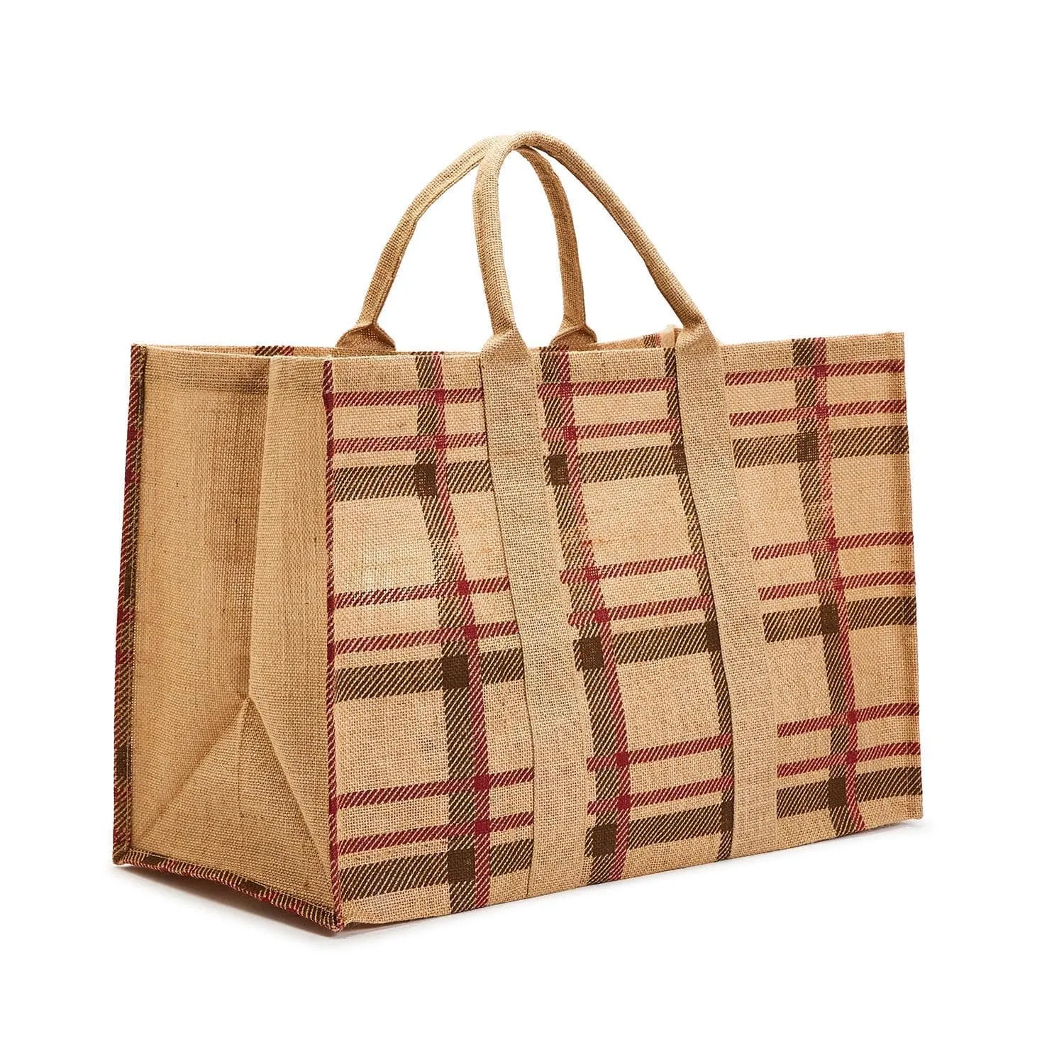 Two's Company Perfect Plaid Large Multipurpose Tote Bag