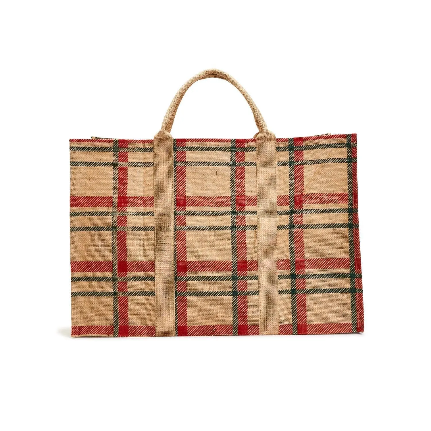 Two's Company Perfect Plaid Large Multipurpose Tote Bag