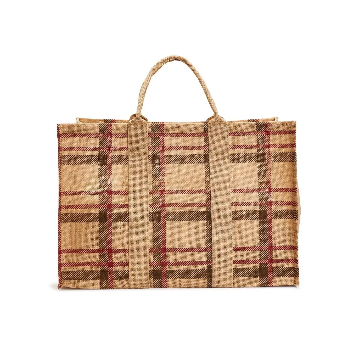 Two's Company Perfect Plaid Large Multipurpose Tote Bag