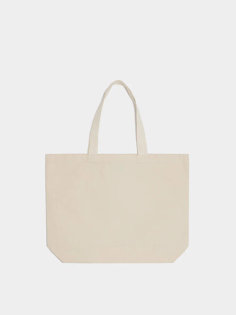 U Tote Bag Cup Cafe Kitsune, Latte