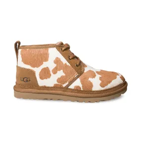 UGG Neumel Cow Print Sand Boots for Women