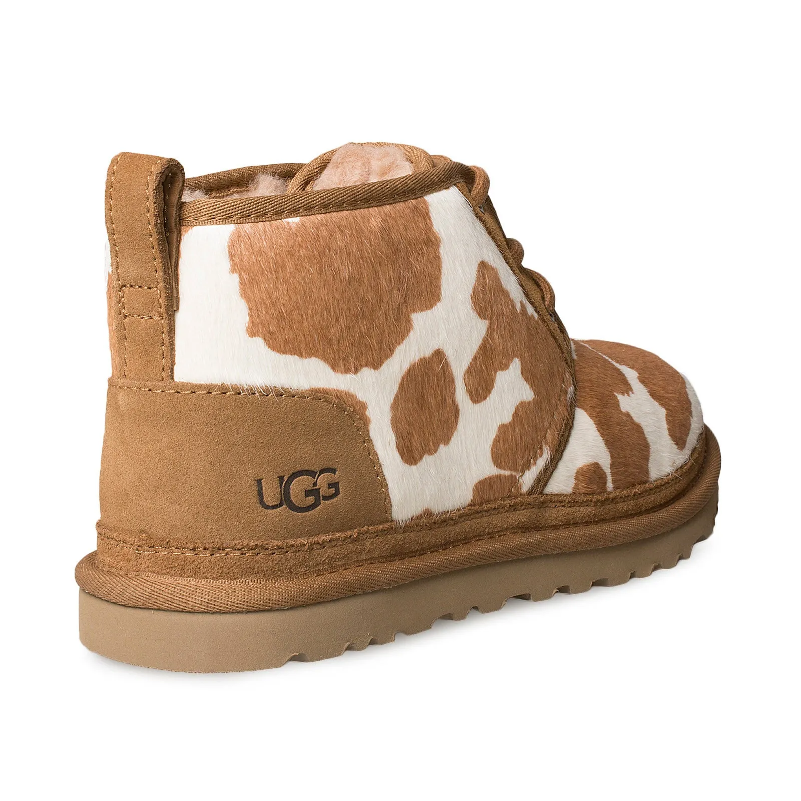 UGG Neumel Cow Print Sand Boots for Women