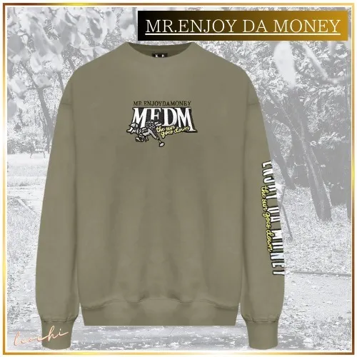 Unisex Long Sleeve Cotton Crew Neck | Street Style MR. ENJOY DA MONEY