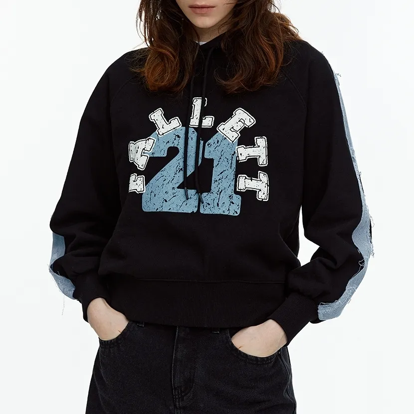 Unisex Street Style Long Sleeves Cotton Oversized Logo | Fallett