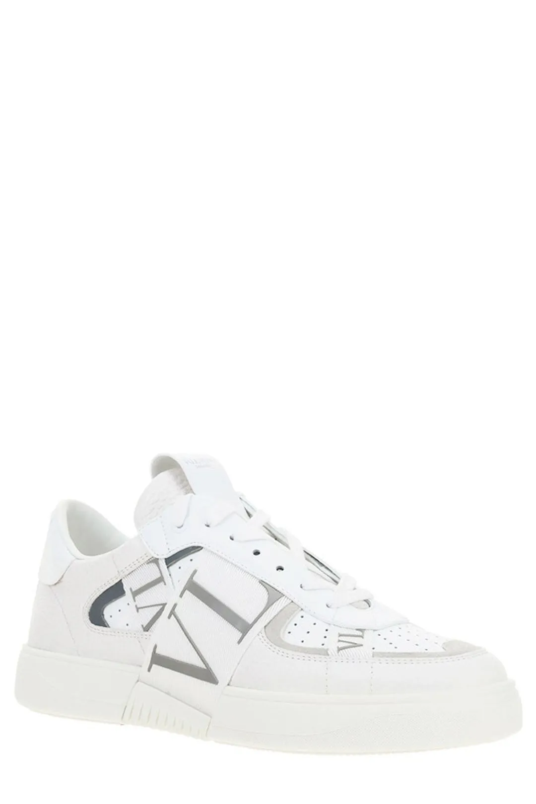 Valentino black sneakers lace-up VLTN design.