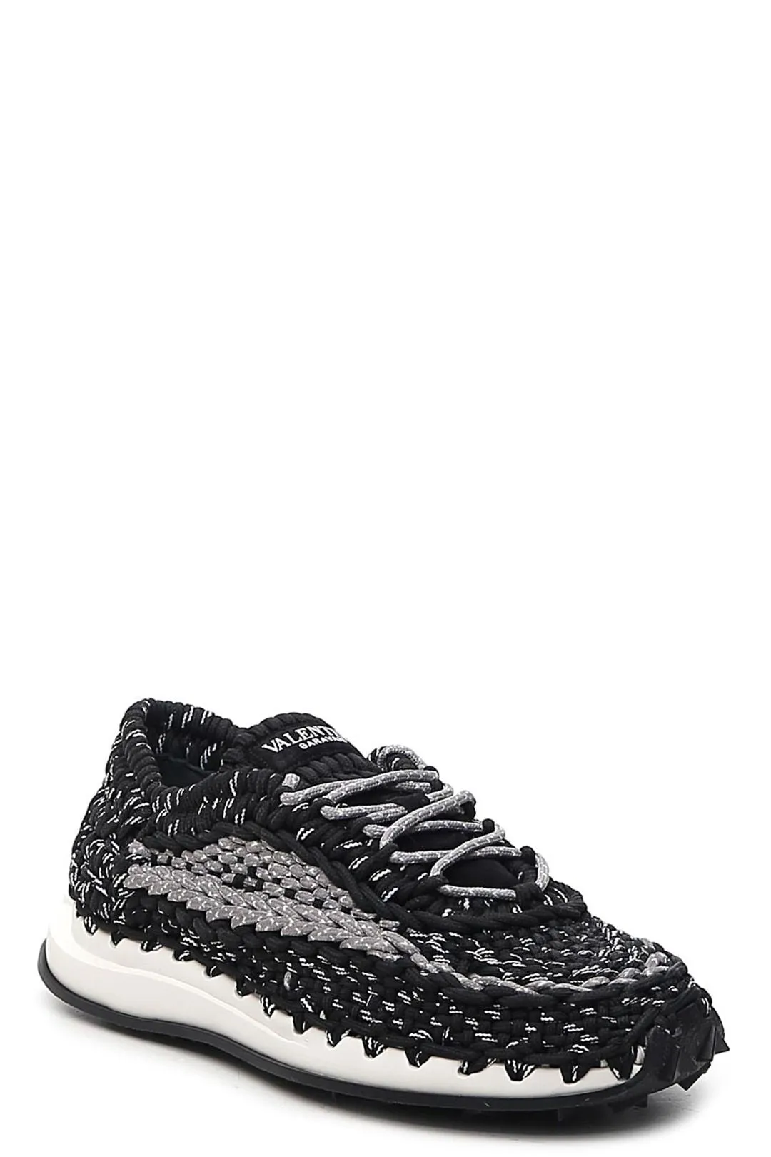 Valentino Low-Top Crochet Sneakers