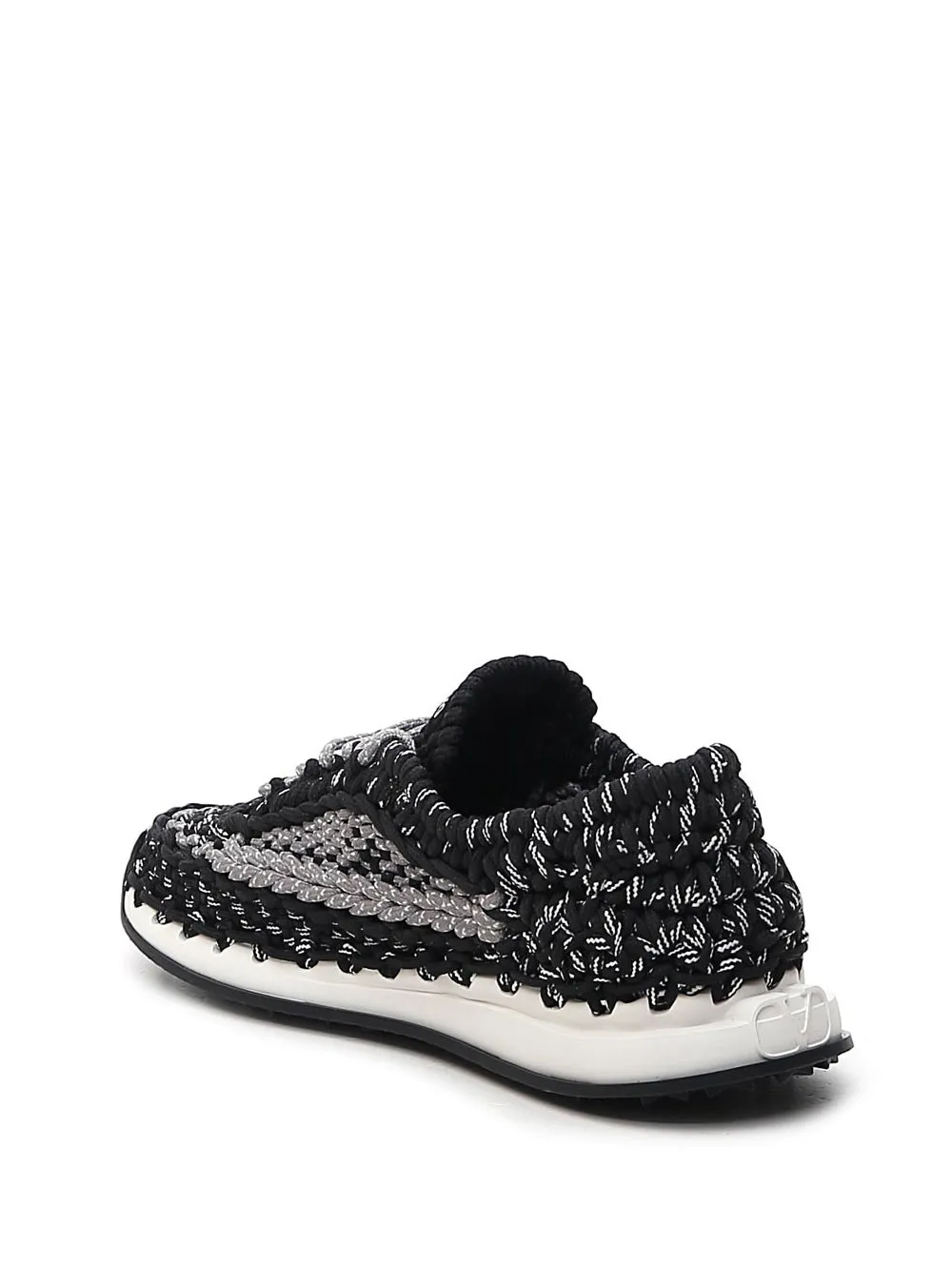 Valentino Low-Top Crochet Sneakers