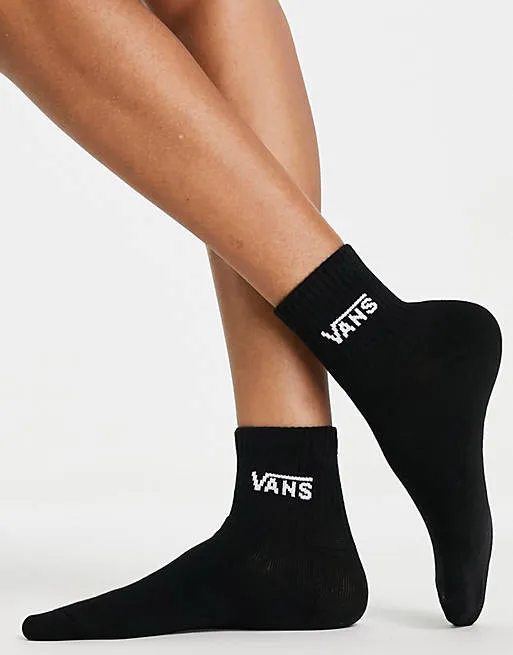 Vans Classic Half Crew Black Socks - 3 pairs