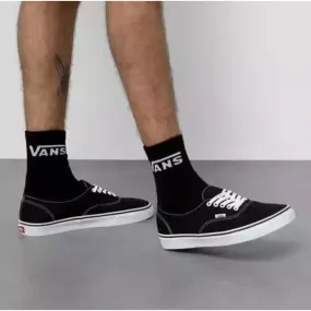 Vans Classic Half Crew Black Socks - 3 pairs