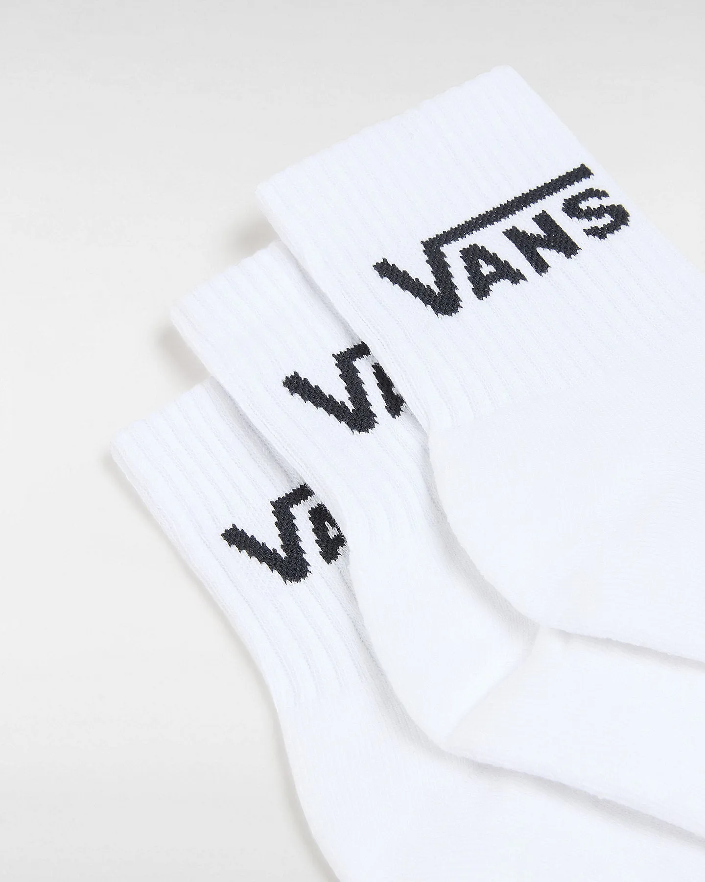 Vans Classic Half Crew White Sock - Unisex (3 Pairs)