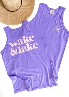 Wake & Lake Tank | Purple - Result: Purple Wake & Lake Tank