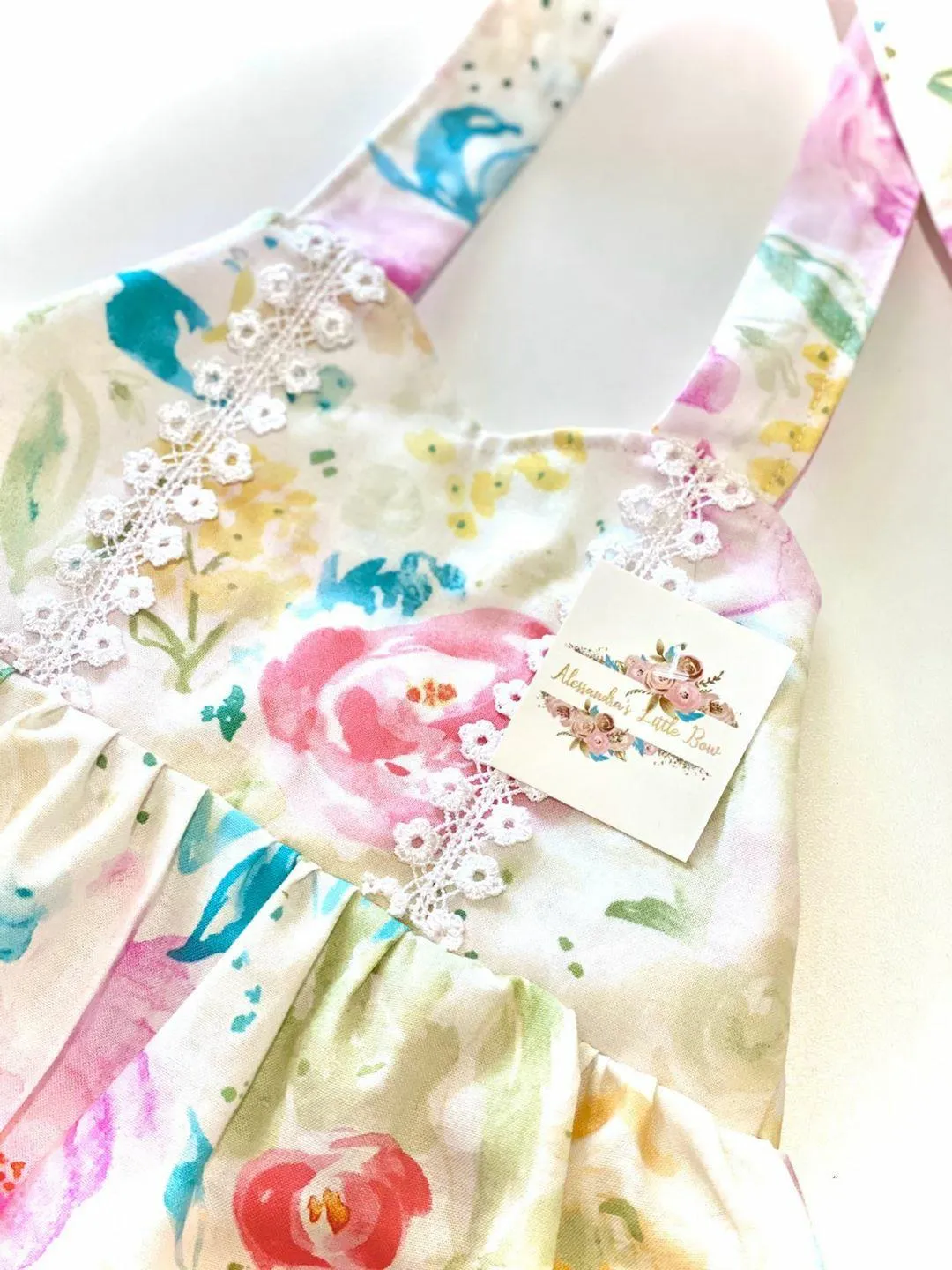 Watercolor floral high low swing set