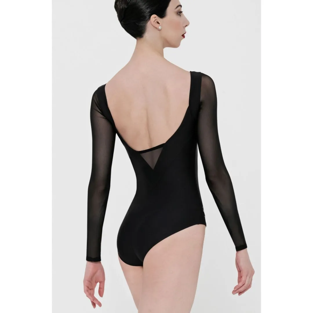 Wear Moi Black Lavande Leotard for Women.