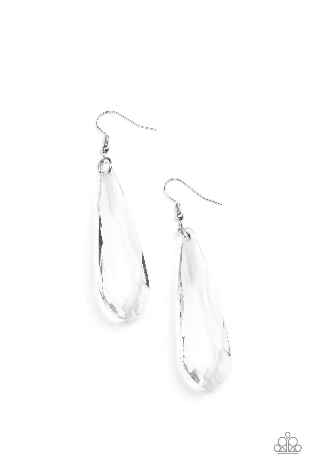 White Crystal Crowns Earring