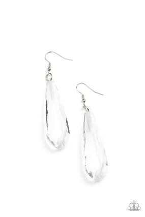 White Crystal Crowns Earring