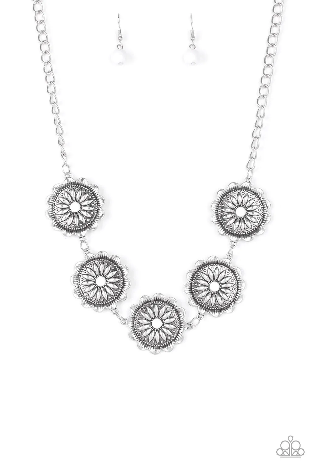 White Necklace - Personalized Medallions and Self-Expression