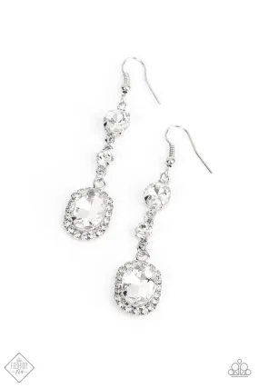 White Sparkle Earring - Glass Slipper