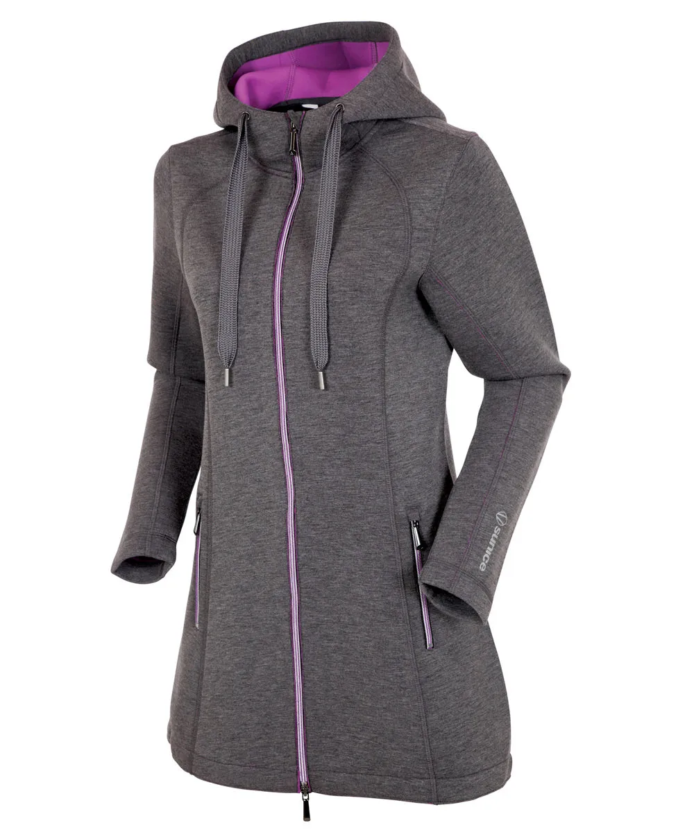 Women's Bobbie Technospacer Thermal Stretch Softshell Long Jacket with Hood