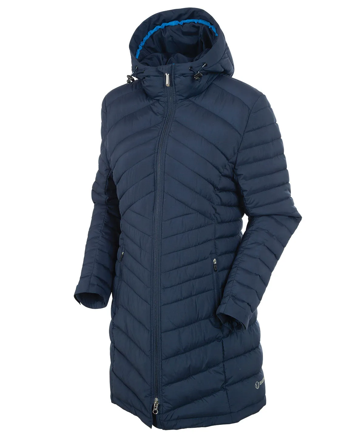 Women's Jojo Thermal Quilted Long Jacket with Hood