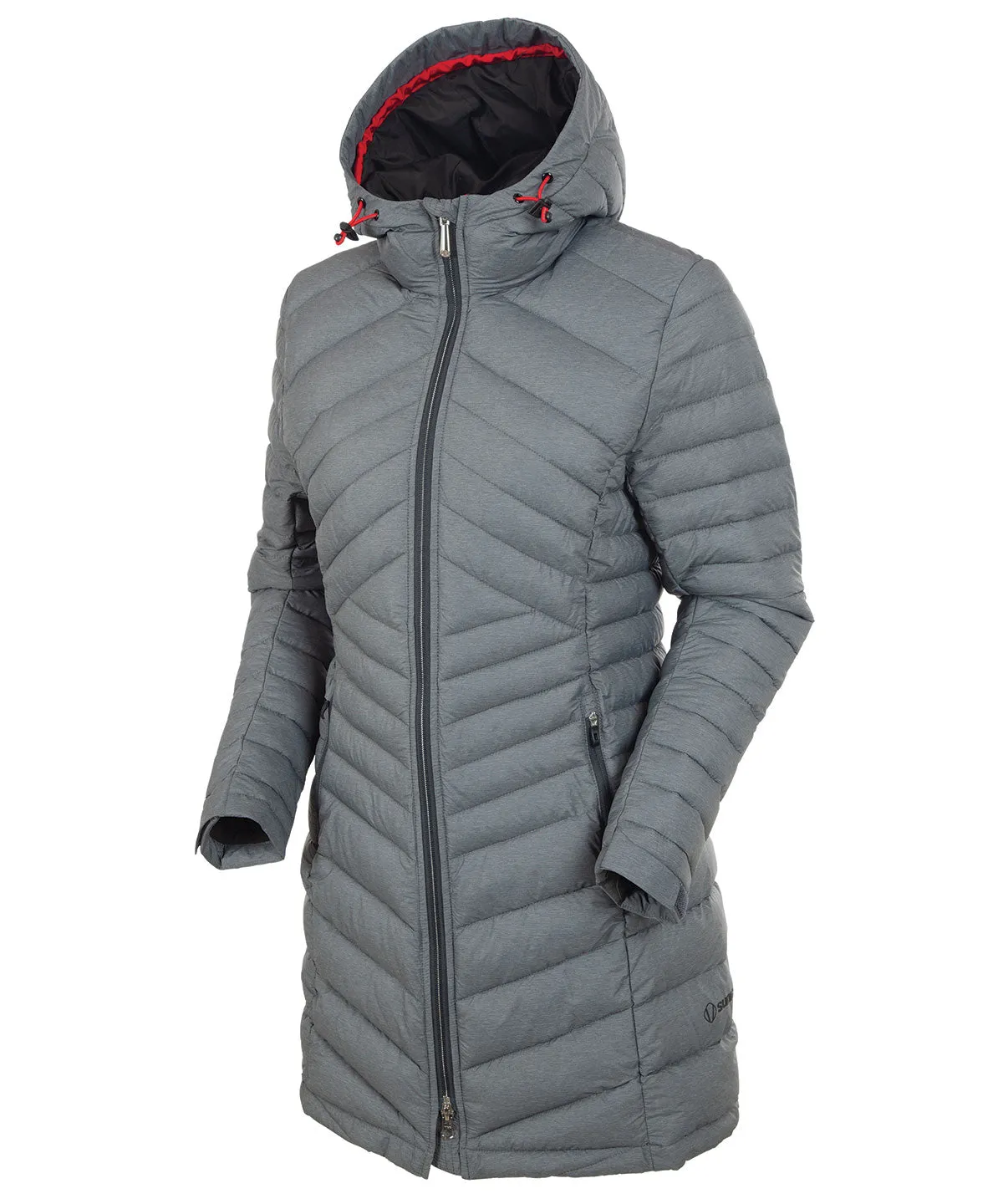 Women's Jojo Thermal Quilted Long Jacket with Hood