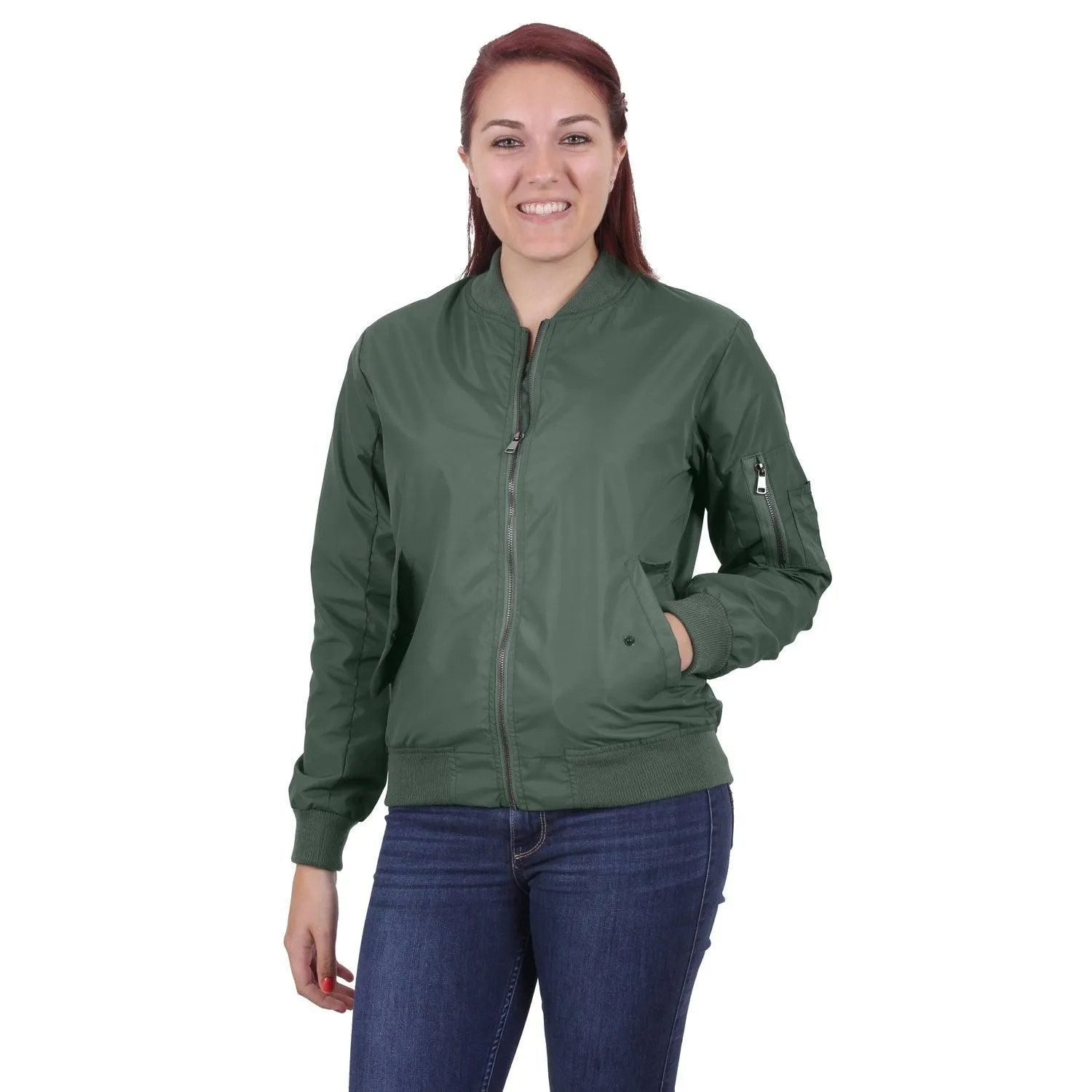 Womens Lightweight MA-1 Flight Jacket