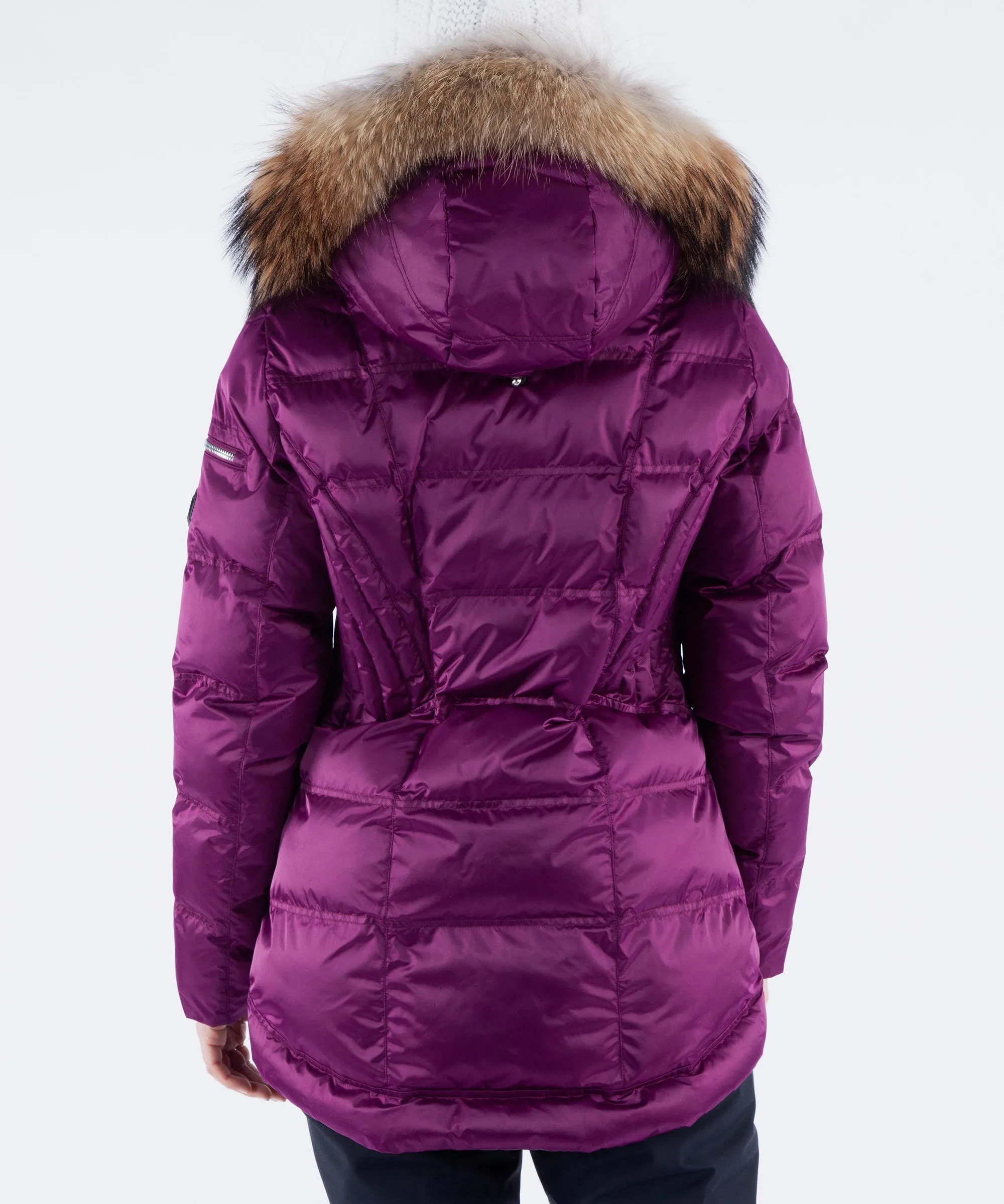 Women's Nikki Quilted Jacket with Removable Fur Ruff