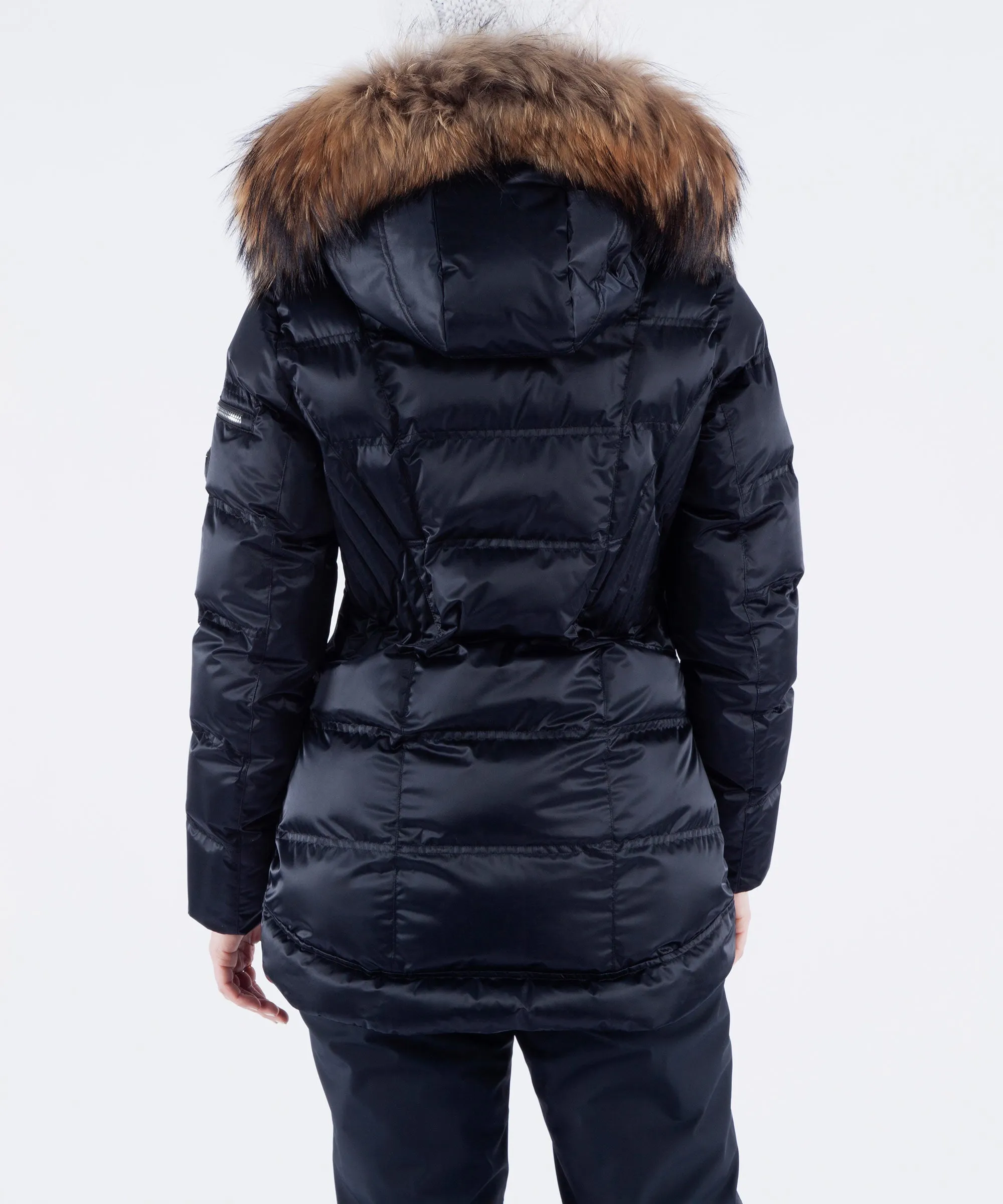 Women's Nikki Quilted Jacket with Removable Fur Ruff