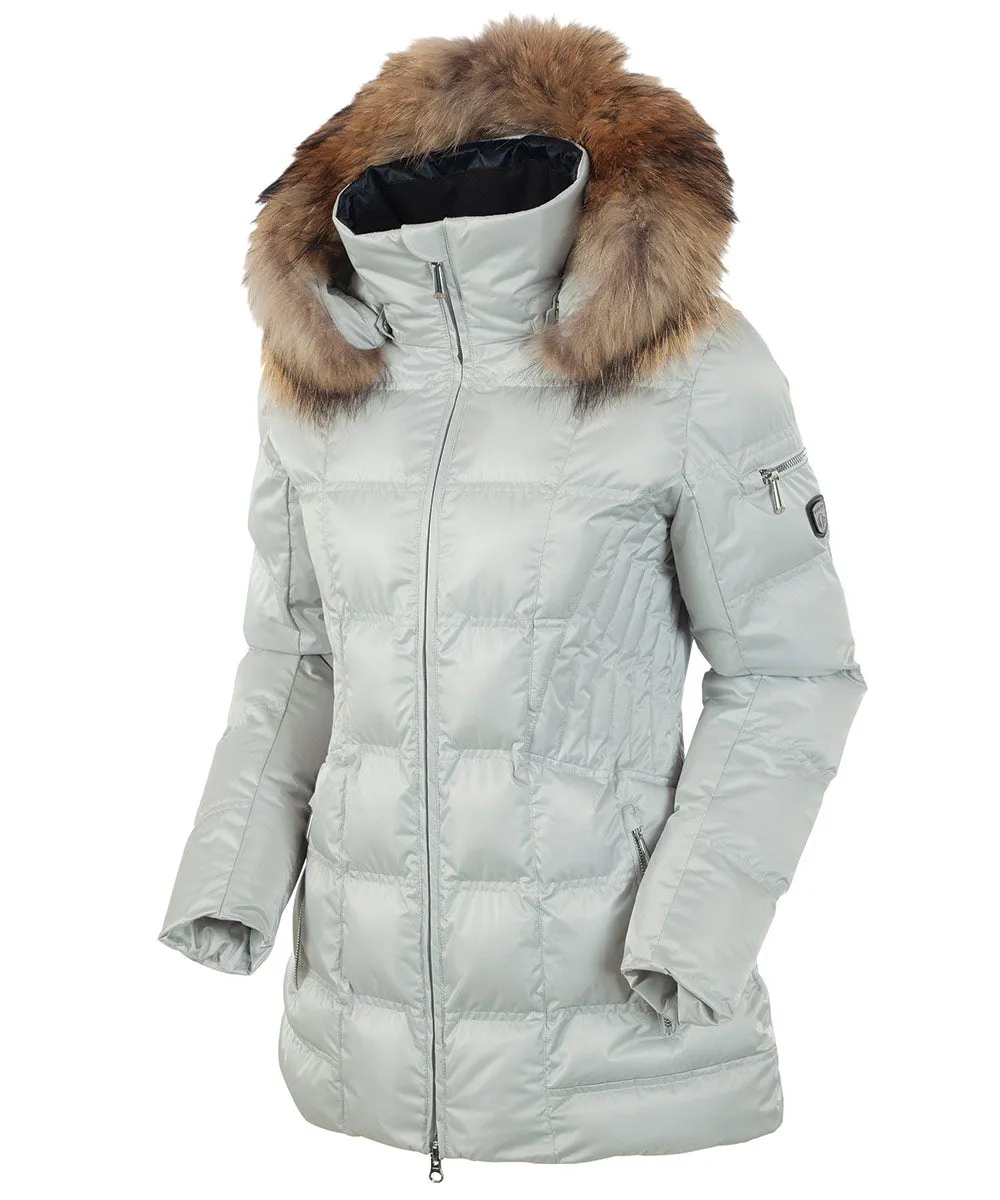 Women's Nikki Quilted Jacket with Removable Fur Ruff