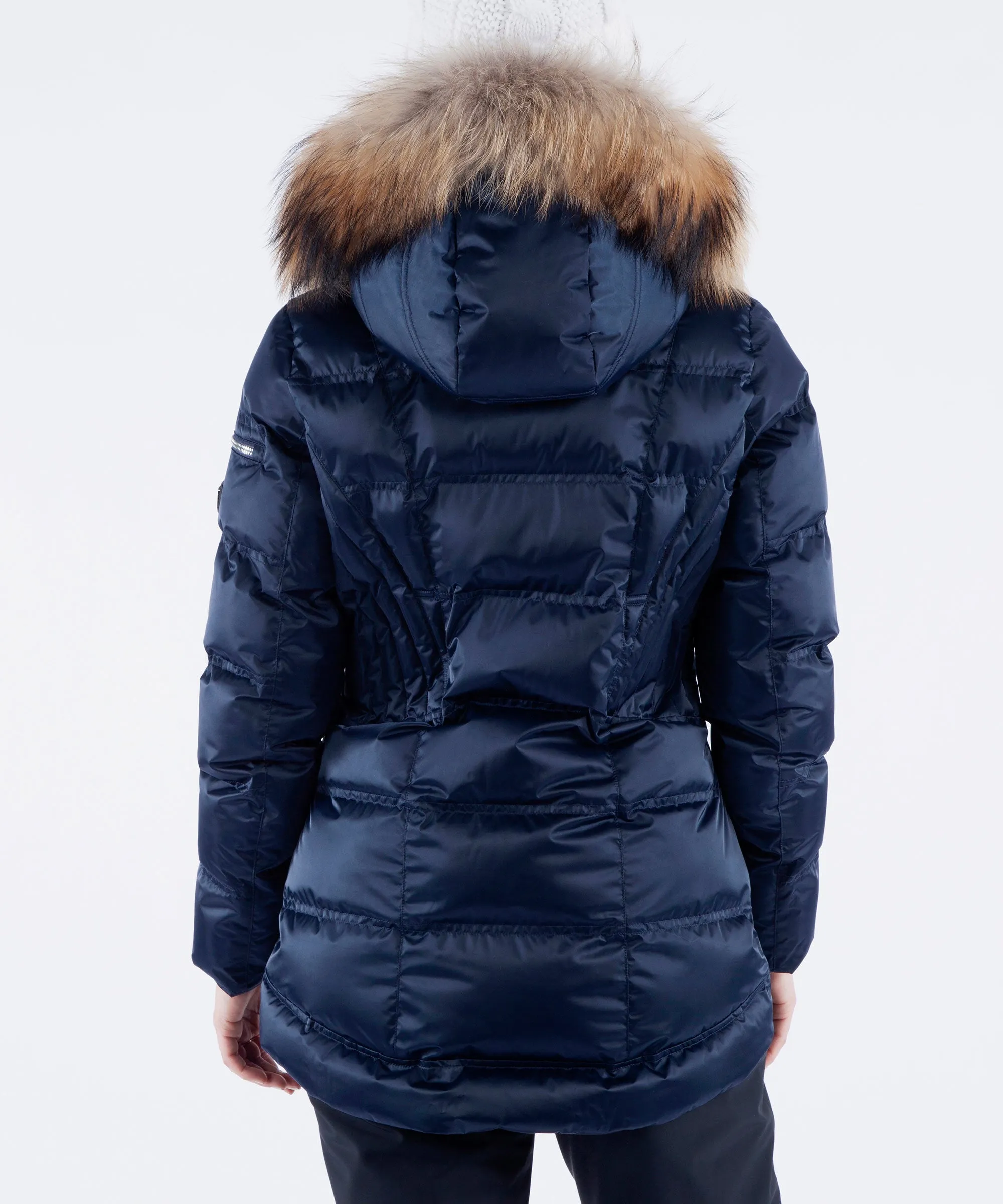 Women's Nikki Quilted Jacket with Removable Fur Ruff