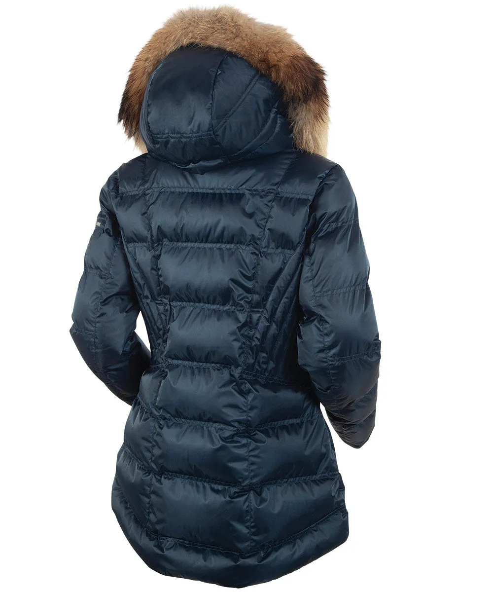 Women's Nikki Quilted Jacket with Removable Fur Ruff