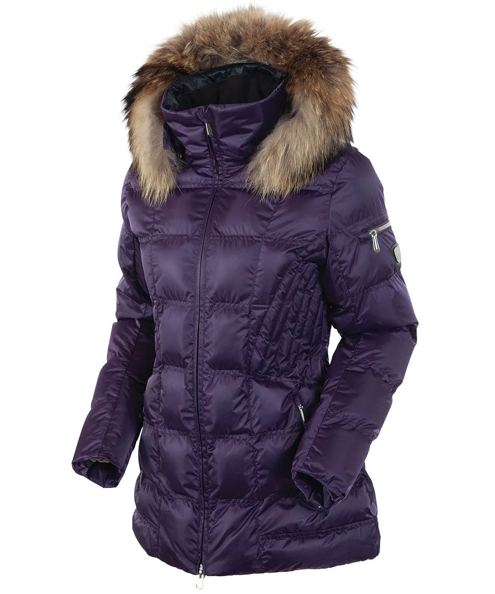 Women's Nikki Quilted Jacket with Removable Fur Ruff