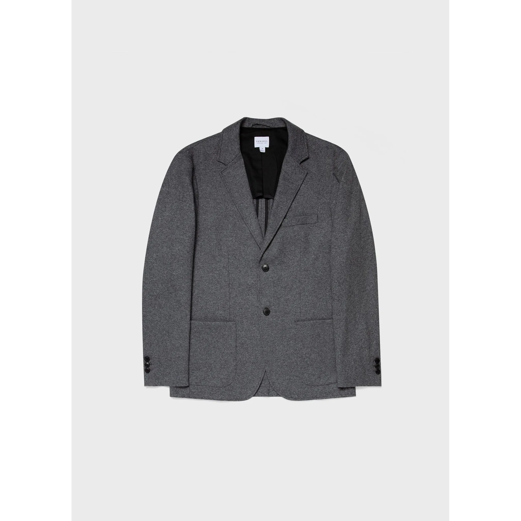 Wool Blazer | Men | Charcoal Melange