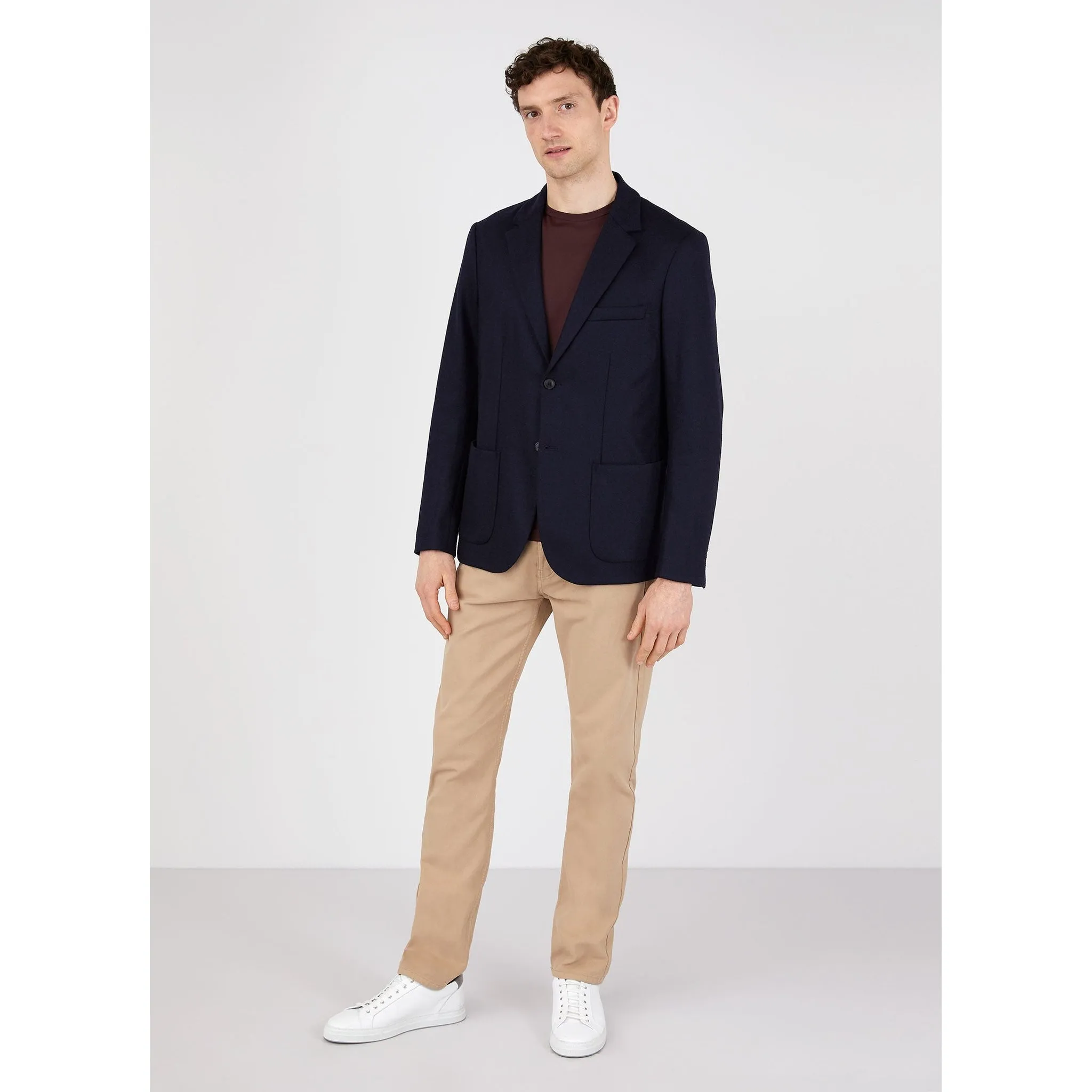 Wool Blazer | Men | Navy (V1)