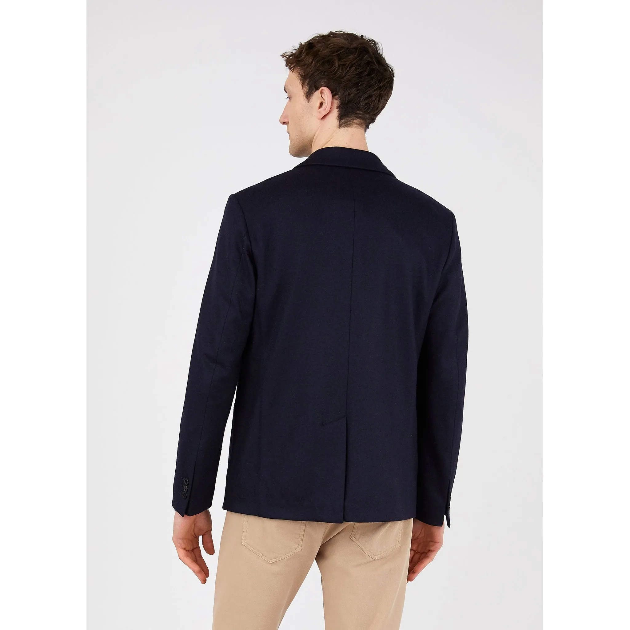 Wool Blazer | Men | Navy (V1)