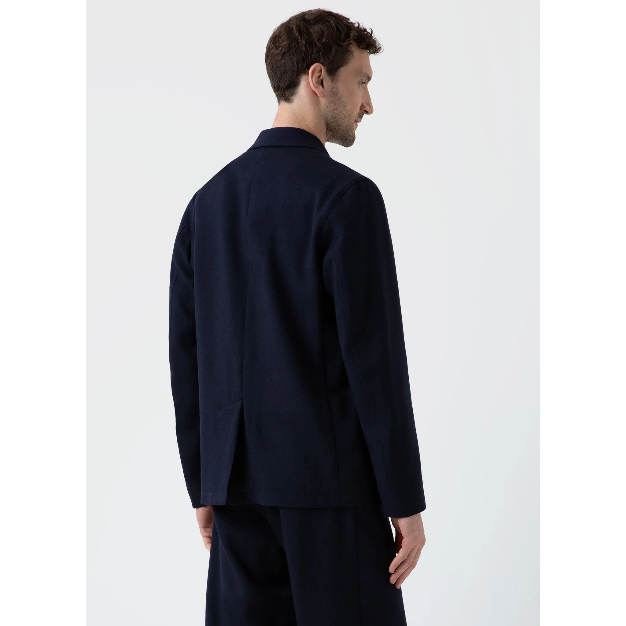 Wool Twill Blazer | Men | Dark Navy