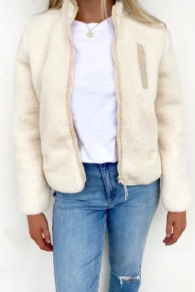 Wuzer Fuzzer Zip Sweater Cloud