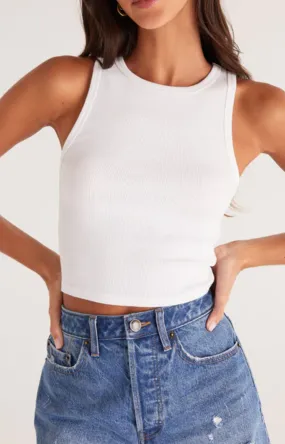 Z Supply Hannah Ribbed Cropped Tank