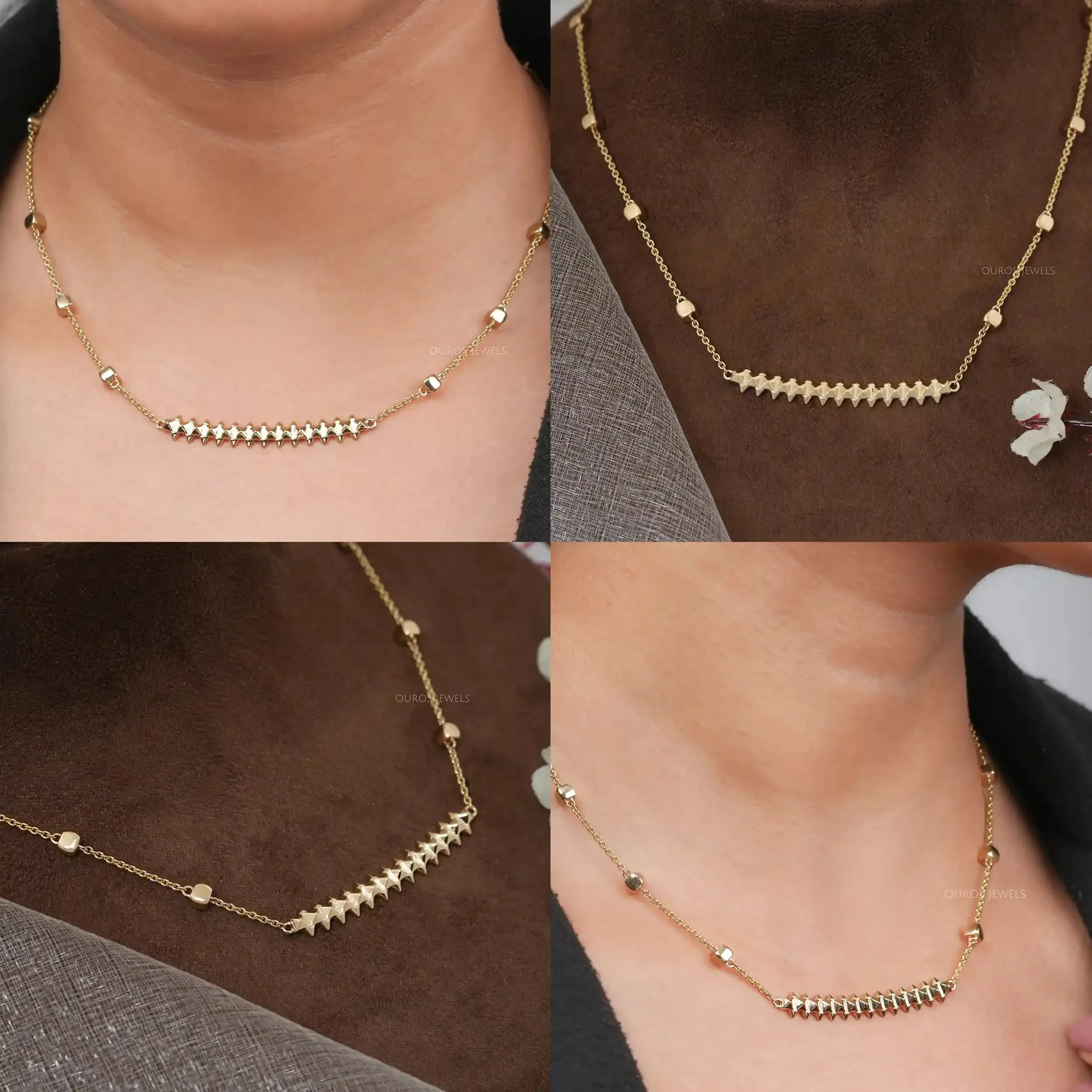 Zigzag Line Necklace